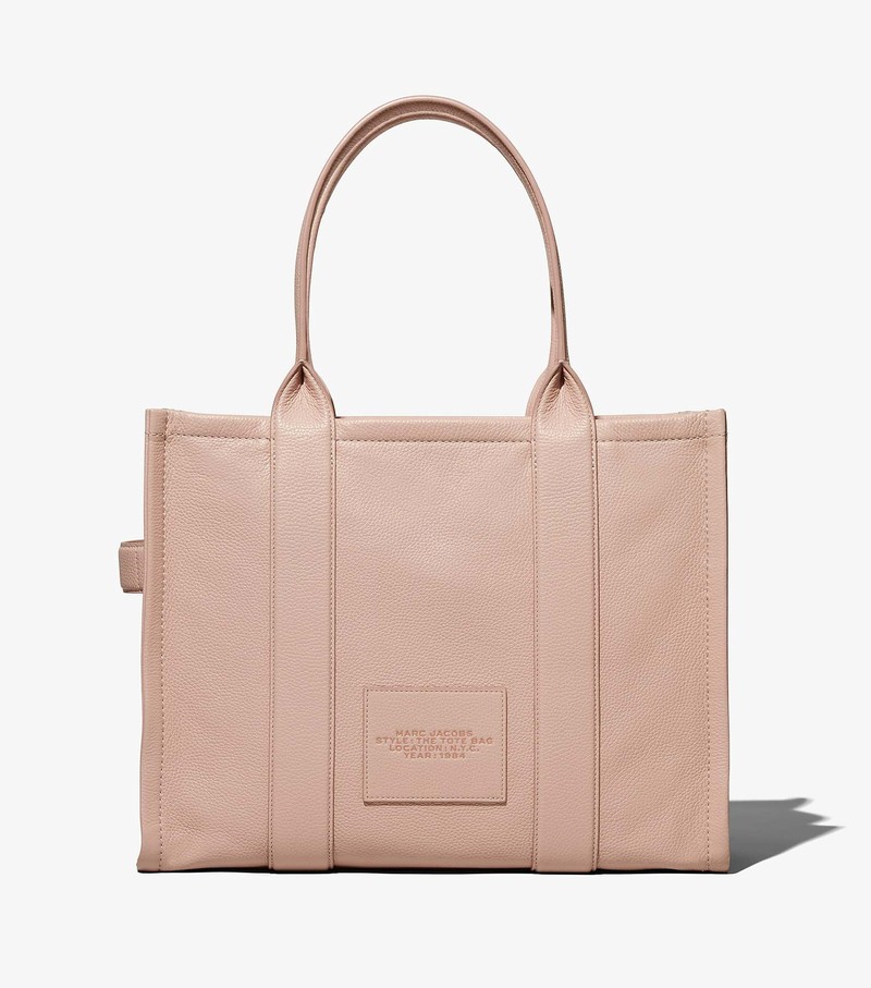 Torby Tote Damskie Marc Jacobs Skórzane Large Brązowe | 68UKXWVIO