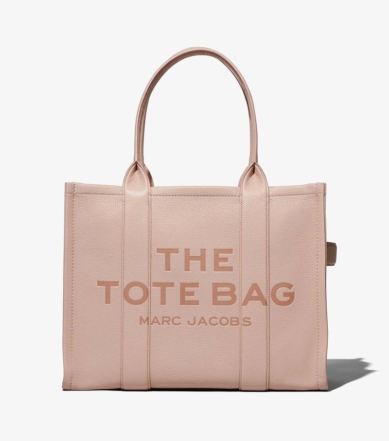 Torby Tote Damskie Marc Jacobs Skórzane Large Brązowe | 68UKXWVIO