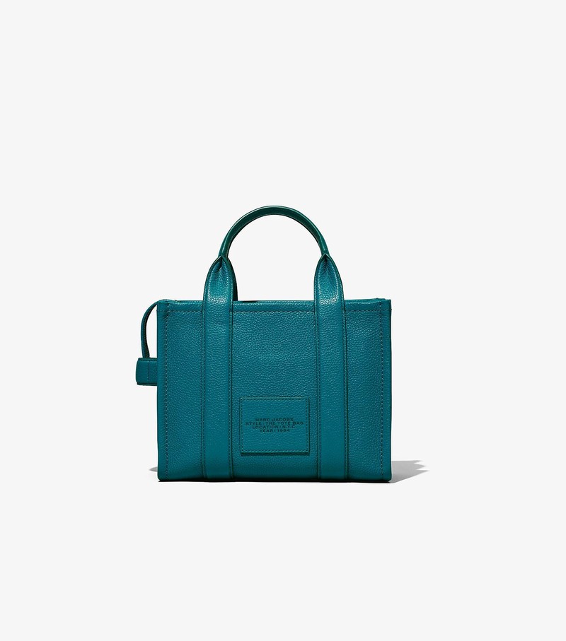 Torby Tote Damskie Marc Jacobs Skórzane Mini Niebieskie | 90SOJBXKH