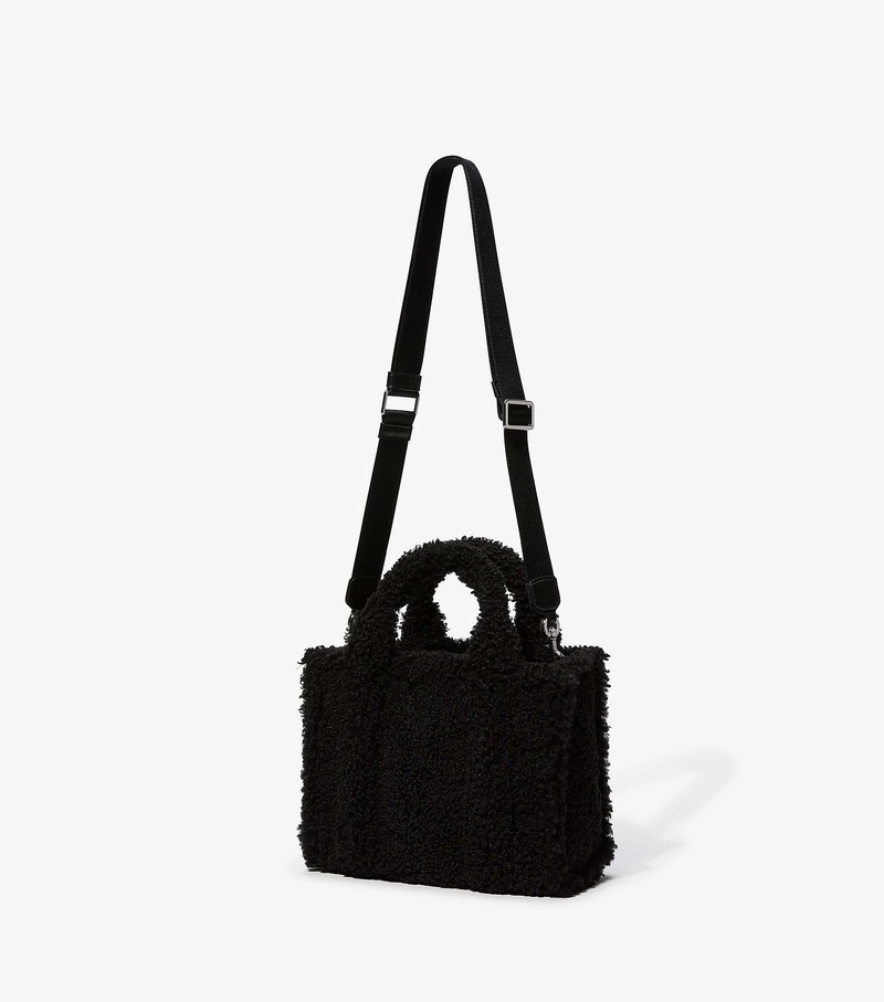 Torby Tote Damskie Marc Jacobs Teddy Mini Czarne | 93LNCHGFB