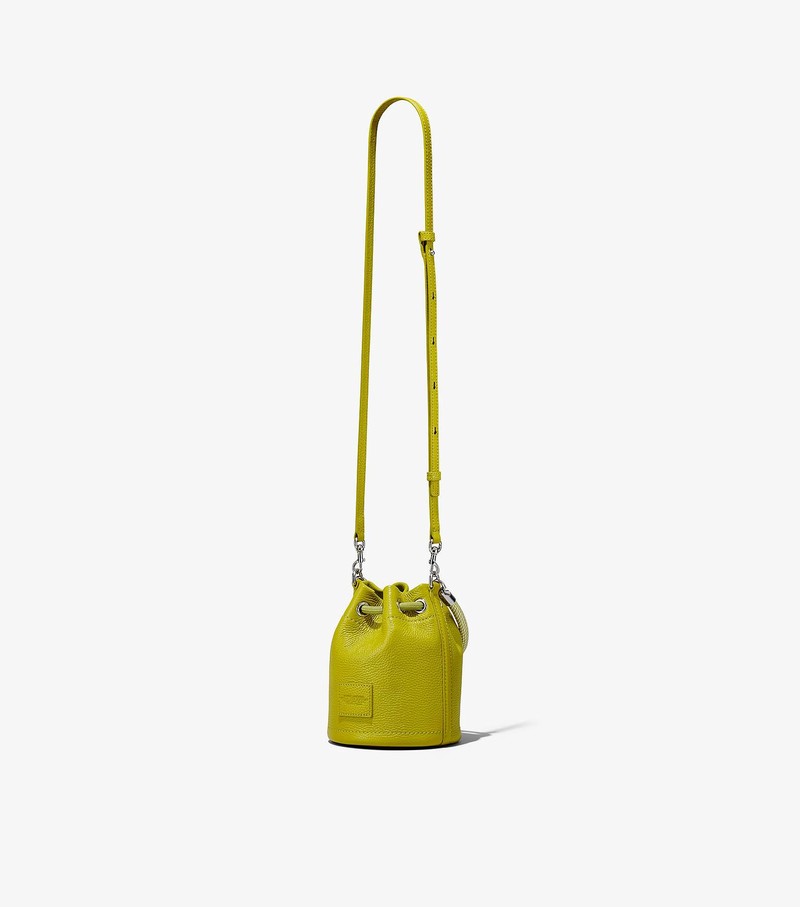 Torebka Bucket Bag Damskie Marc Jacobs Skórzane Micro Zielone | 43LPEQRXA