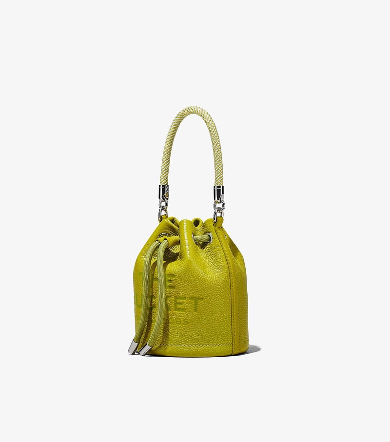 Torebka Bucket Bag Damskie Marc Jacobs Skórzane Micro Zielone | 43LPEQRXA