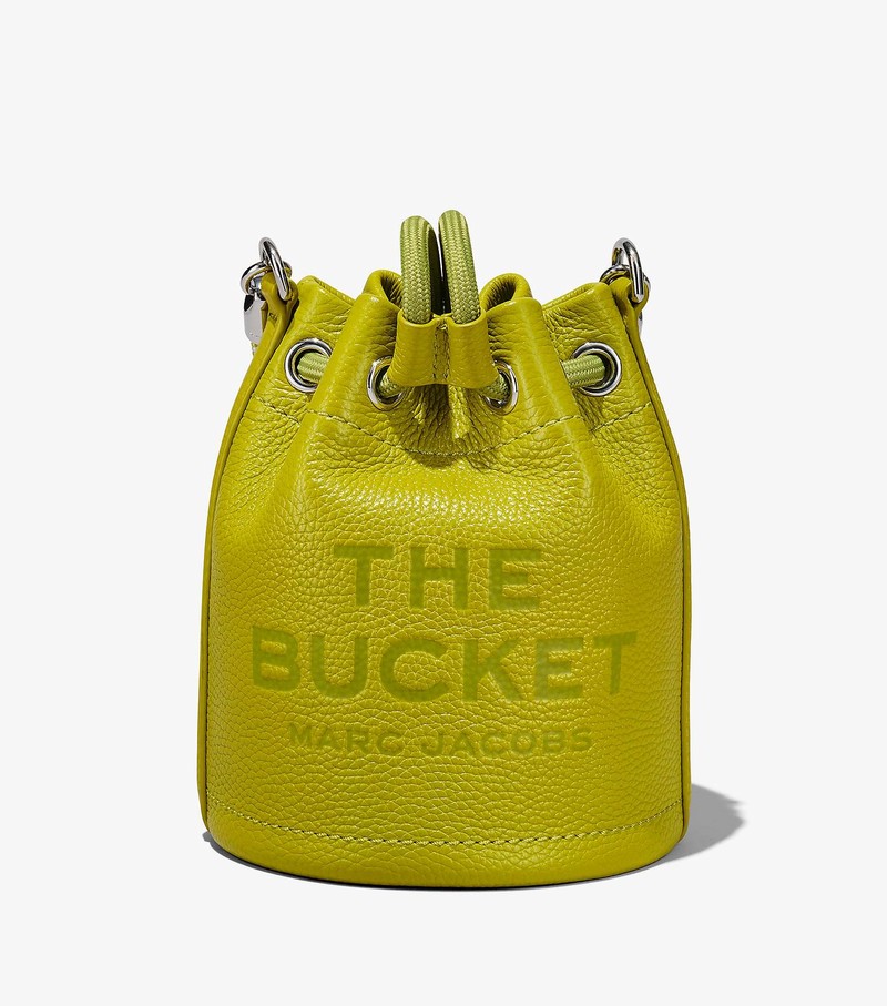 Torebka Bucket Bag Damskie Marc Jacobs Skórzane Micro Zielone | 43LPEQRXA