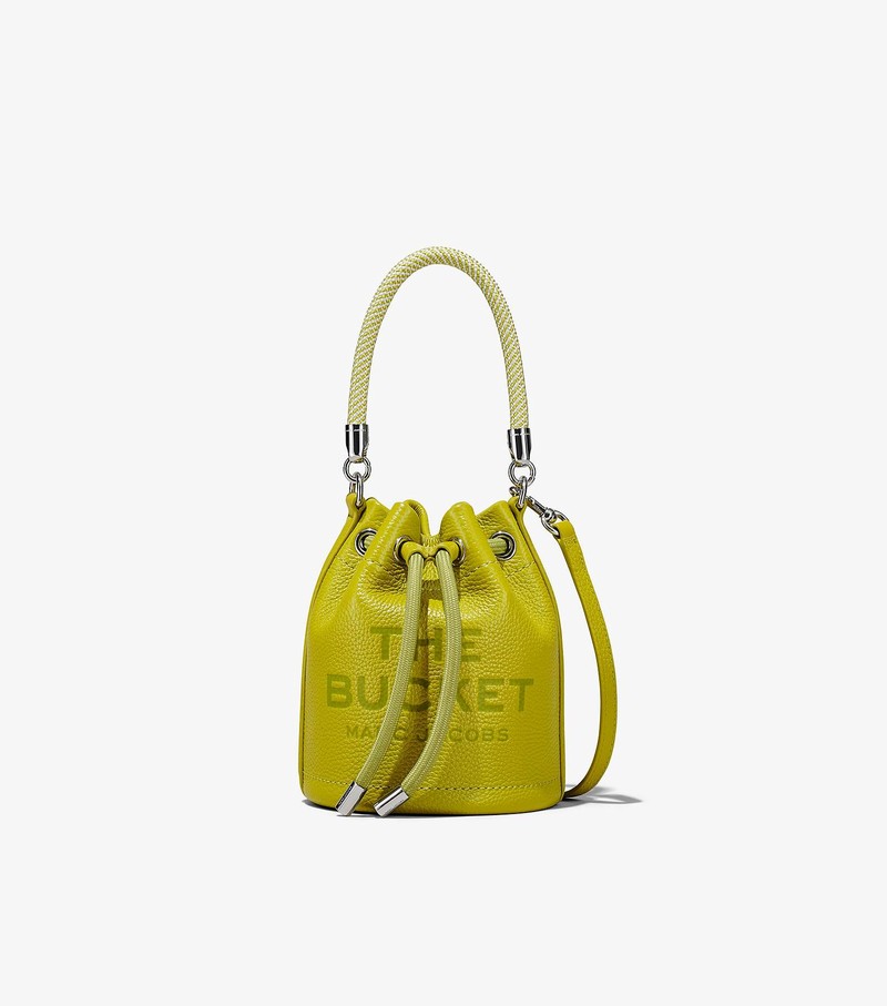 Torebka Bucket Bag Damskie Marc Jacobs Skórzane Micro Zielone | 43LPEQRXA