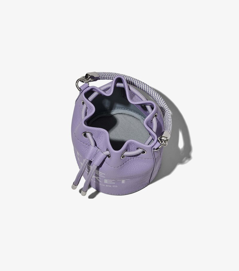 Torebka Bucket Bag Damskie Marc Jacobs Skórzane Fioletowe | 62UTYRMHN