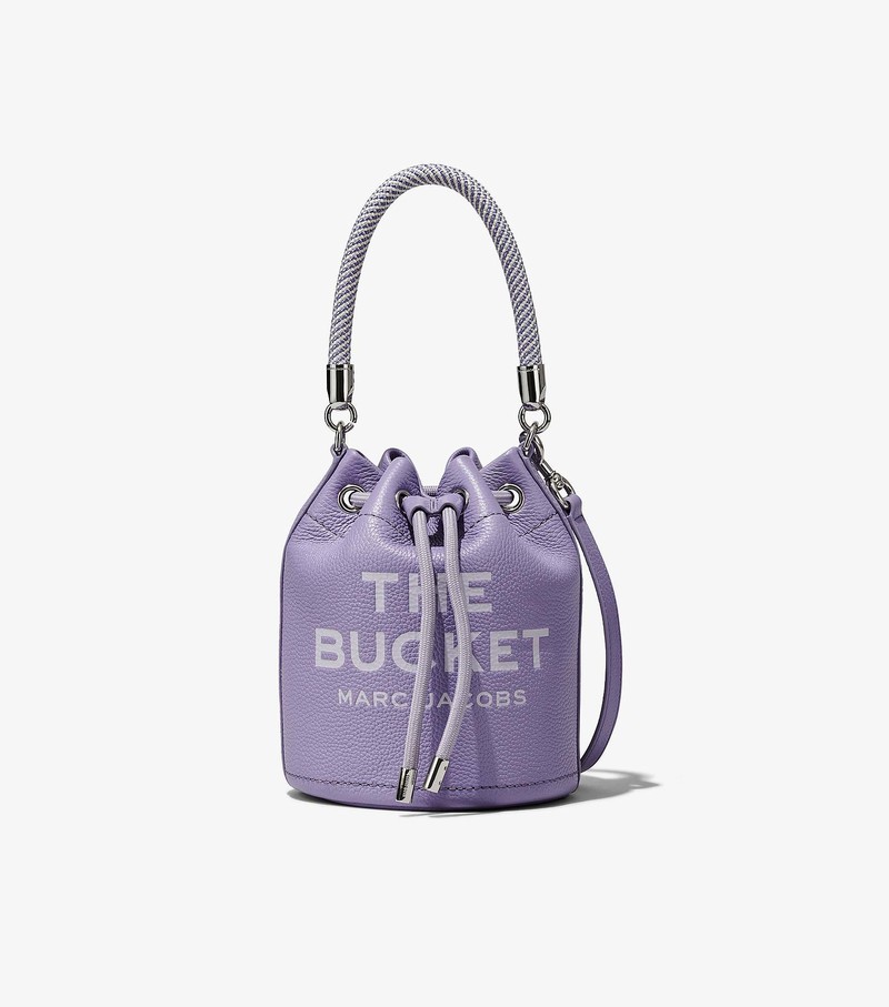 Torebka Bucket Bag Damskie Marc Jacobs Skórzane Fioletowe | 62UTYRMHN