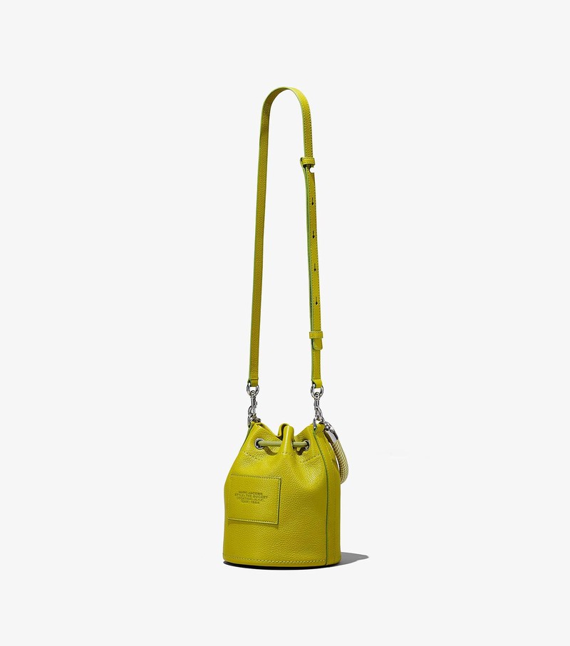 Torebka Bucket Bag Damskie Marc Jacobs Skórzane Zielone | 68XCYUNTL