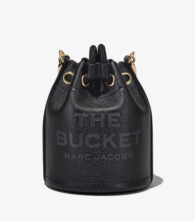 Torebka Bucket Bag Damskie Marc Jacobs Skórzane Micro Czarne | 70TJFLBZP