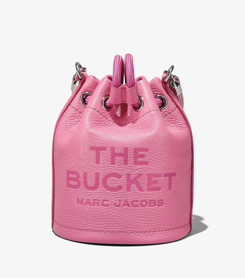 Torebka Bucket Bag Damskie Marc Jacobs Skórzane Micro Różowe | 75YARTEHD