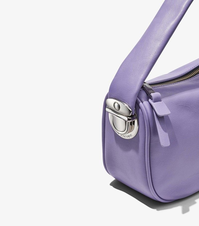 Torebki Małe Damskie Marc Jacobs Pushlock Hobo Fioletowe | 67ZTVACSP