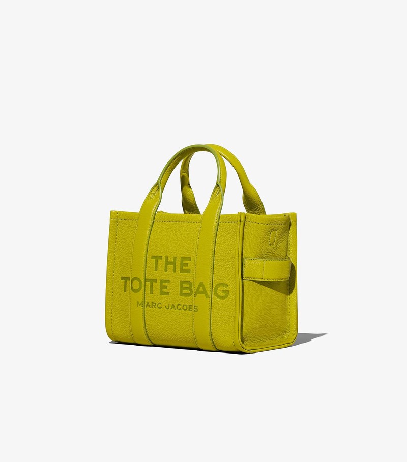 Torebki Małe Damskie Marc Jacobs Skórzane Tote Zielone | 04EADJWMP