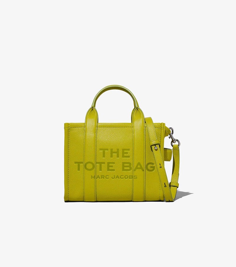 Torebki Małe Damskie Marc Jacobs Skórzane Tote Zielone | 04EADJWMP