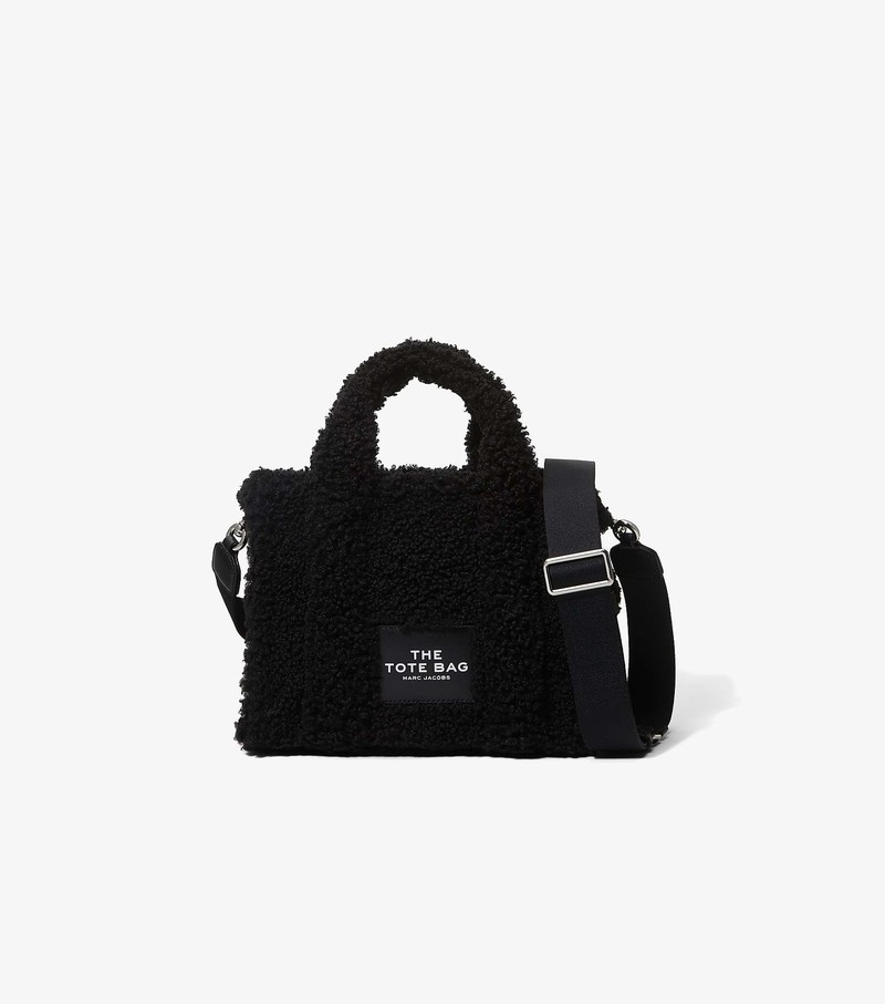 Torebki Małe Damskie Marc Jacobs Teddy Tote Czarne | 49OKFUSQT