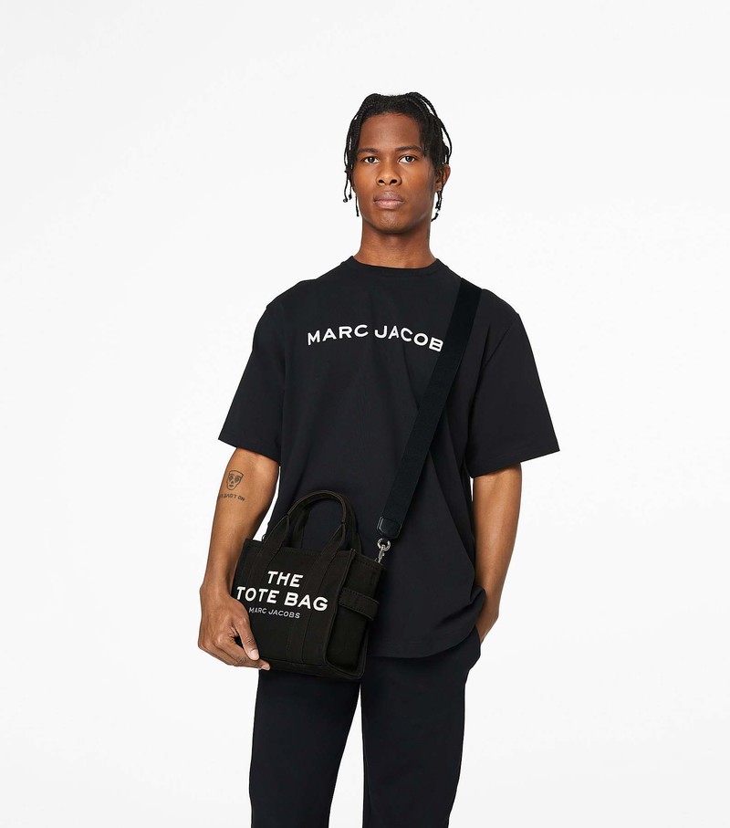 Torebki Małe Damskie Marc Jacobs Tote Czarne | 10JTYHWNF