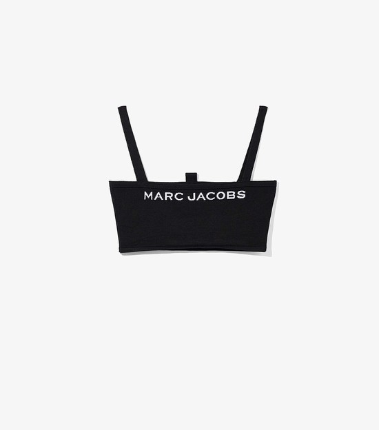 Bluzka Damskie Marc Jacobs Bandeau Czarne | 27EQHNCPY