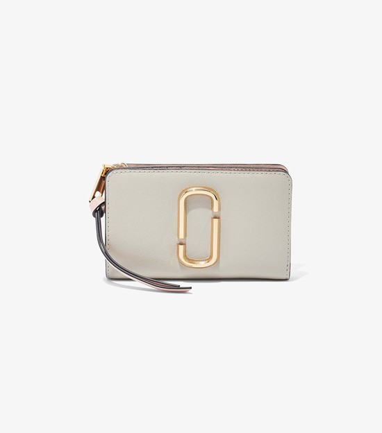 Duże Portfele Damskie Marc Jacobs Snapshot Compact Białe | 51HIDCBYF