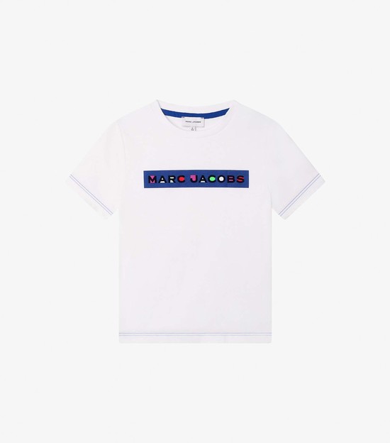 Koszulki Dziecięce Marc Jacobs Mj Tee With Logo Detail Białe Kolorowe | 98RMKWDXS