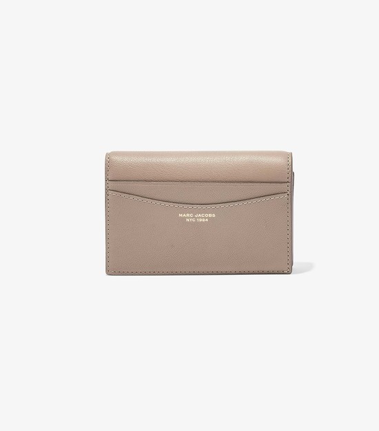 Małe Portfele Damskie Marc Jacobs Slim 84 Bifold Beżowe | 24ZBNPYCX