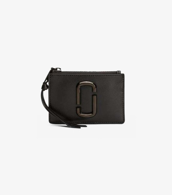 Małe Portfele Damskie Marc Jacobs Snapshot Dtm Top Zip Multi Czarne | 70ZGIRQLH