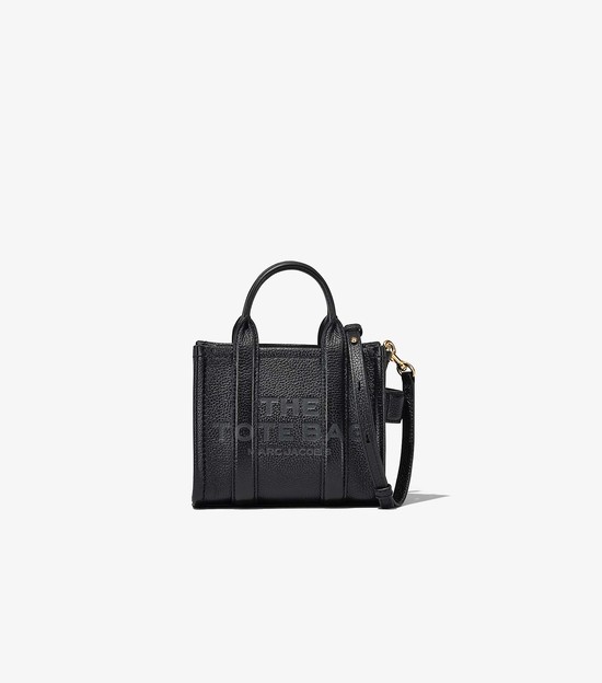 Torba Crossbody Damskie Marc Jacobs Skórzane Micro Czarne | 71FBDPHVR