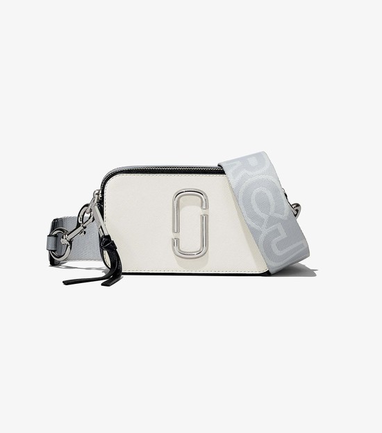 Torba Crossbody Damskie Marc Jacobs Snapshot Białe Kolorowe | 28XPYKGIO