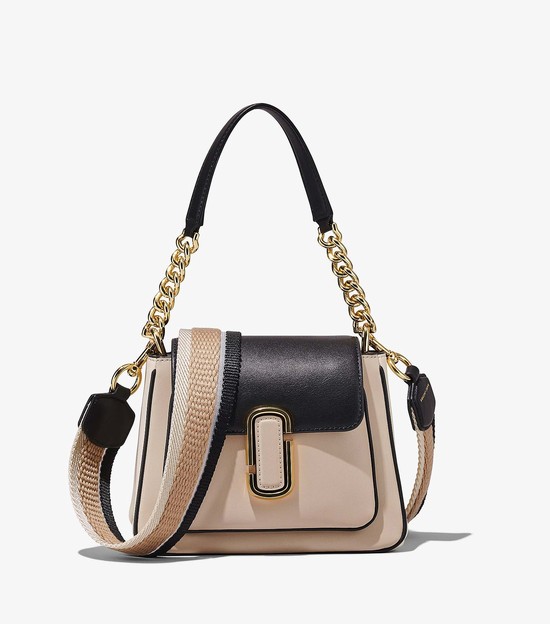 Torba Satchel Damskie Marc Jacobs Colorblock J Marc Chain Mini Beżowe Kolorowe | 82IUDSVZA