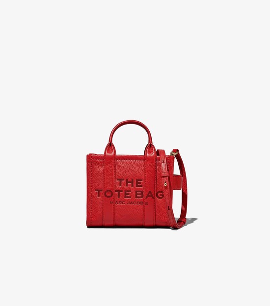 Torby Tote Damskie Marc Jacobs Skórzane Micro Czerwone | 01QPKGJAT