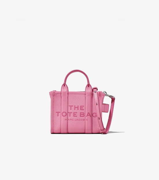 Torby Tote Damskie Marc Jacobs Skórzane Micro Różowe | 06YVWMPBA