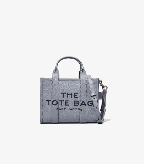 Torebki Małe Damskie Marc Jacobs Skórzane Tote Szare | 39OIUMRVK